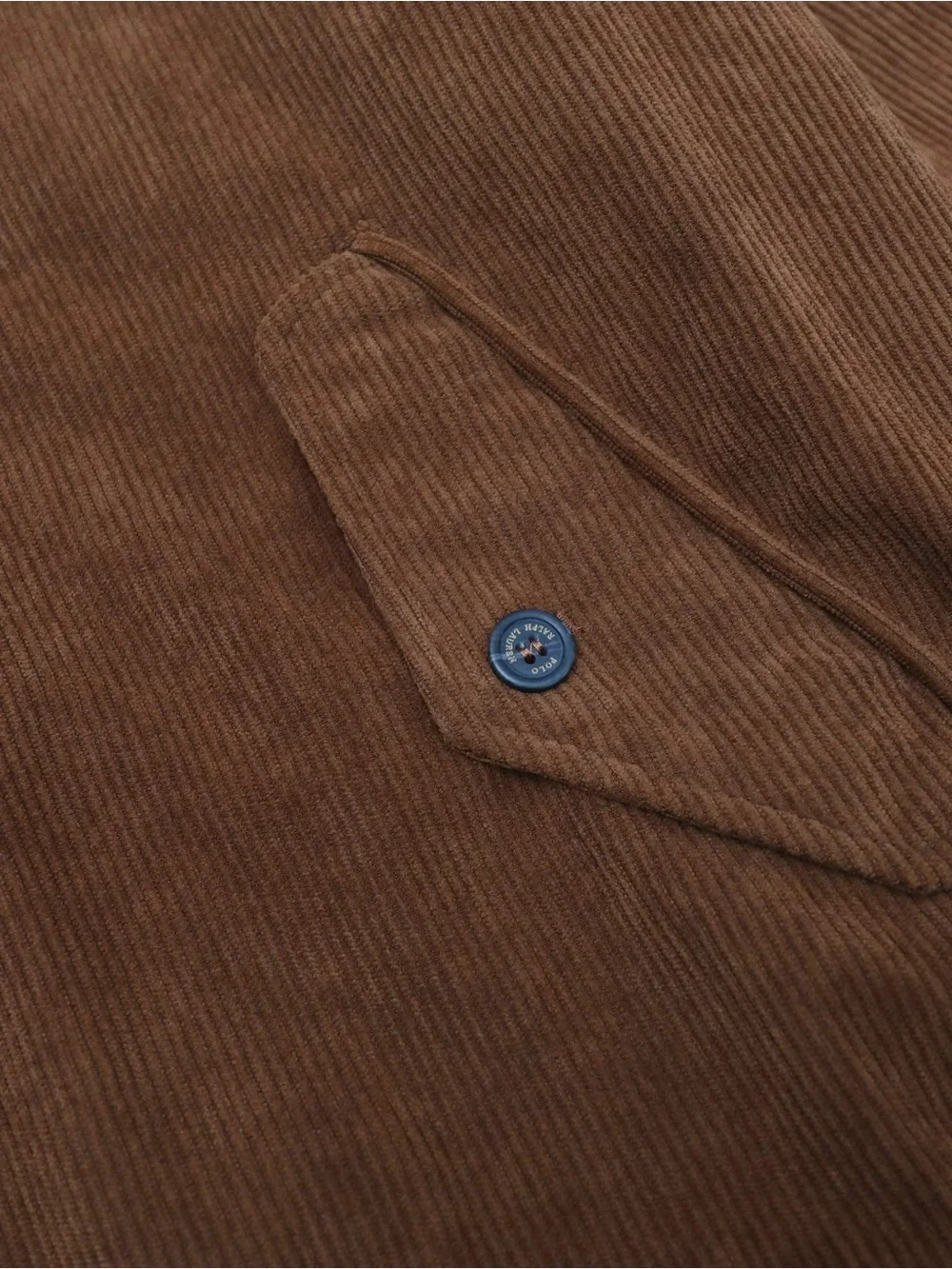 Polo by Ralph Lauren Chest-Embroidered Brown Corduroy Bomber